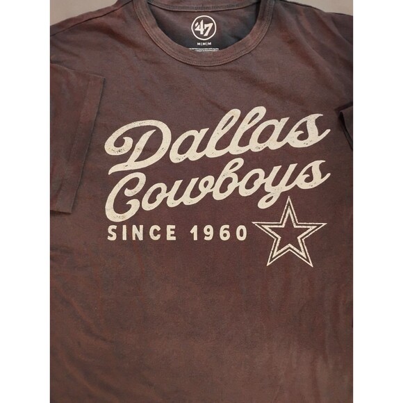 Men's 47 Brand Dallas Cowboys Crewneck Short Sleeve T-shirt Navy - Picture 4 of 8